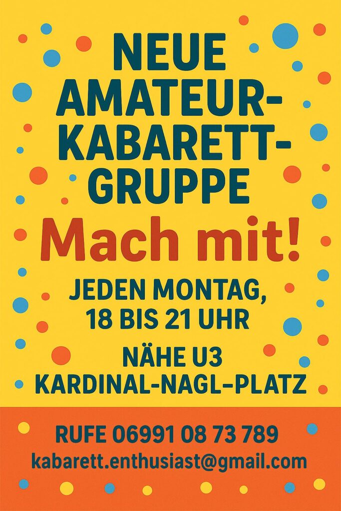 Kabarett flyer